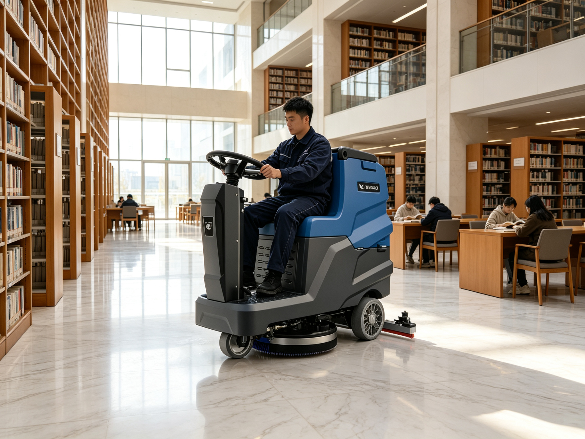 学校教室走廊用什么清洁设备?校园地面清洁方案(图2)